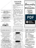 Triptico de Evaluación