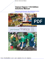 Personal Finance Kapoor 11th Edition Solutions Manual