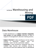 Data Warehousing and Data Mining