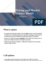 FM - BA - Option Pricing and Market Efficiency Model - ModuleIV