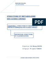 Acides Aminés Structure Et Classification