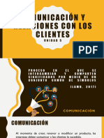 Comunicación y Relaciones Con Los Clientes