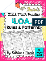 4.OA.5 Practice