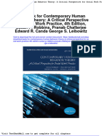 Test Bank For Contemporary Human Behavior Theory A Critical Perspective For Social Work Practice 4th Edition Susan P Robbins Pranab Chatterjee Edward R Canda George S Leibowitz