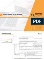 Modificaciones de Créditos - Ley General Presupuestaria