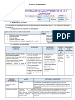 Sesion de Aprendizaje Escribe Tarjeta de Invitacion