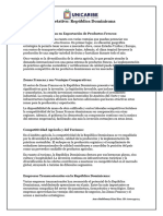 Análisis Interpretativo: República Dominicana: Ventajas Competitivas en Exportación de Productos Frescos