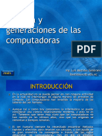 Historia y Generaciones Del Computador