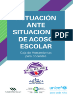 Actuación Ante Situaciones de Acoso Escolar - Actividades