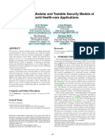 An Approach To Modular and Testable Security Models of Real-World Health-Care Applications