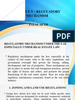 Module V - Regulatory Mechanism