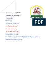 Acetamenophen Toxicity