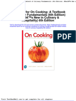 Test Bank For On Cooking A Textbook of Culinary Fundamentals 6th Edition Whats New in Culinary Hospitality 6th Edition