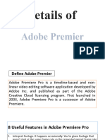 Details of Adobe Priemier Pro