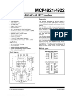 MCP4921, MCP4922 12bit Serial DAC