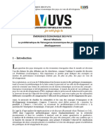 1 - A La Problématique de Lémergence Économique Des Pays en Voie de Développement