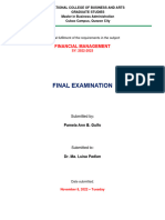 FM - Final Examination