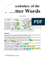 The Etymology of The 5-Letters Words