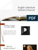 English Literature Before Chaucer-1