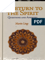 Martin Lings - A Return To Spirit. Questions and Answers