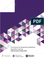 Respiratory Medicine 2022 Curriculum FINAL