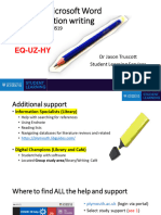 Navigating Microsoft Word For Dissertations - PROJ519 - DR Jason Truscott - 2-3-2023