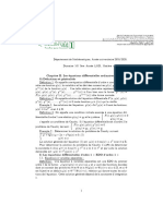 Cours Equation Differentielles