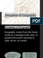 G11 Discipline in Geography