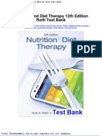 Nutrition and Diet Therapy 12th Edition Roth Test Bank