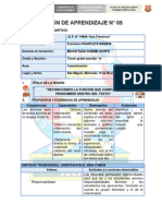 SESIÓN DE APRENDIZAJE - COMUNICACIÓN .3ro