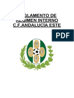 Reglamento Interno C.F Andalucia Este