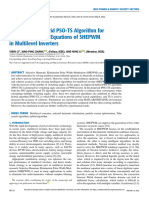 An Improved Hybrid PSO-TS Algorithm For Solving Nonlinear Equations of SHEPWM in Multilevel Inverters