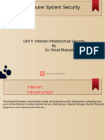 CSS Unit V Internet Infrastructure Security