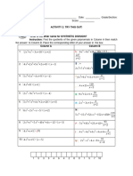 Activitysynthetic Division