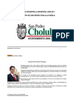 Plan de Desarrollo Municipal San Pedro Cholula