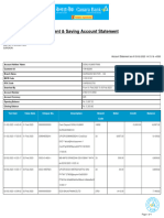 Current & Saving Account Statement