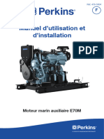 Manuel D'utilisation Et D'installation: Moteur Marin Auxiliaire E70M