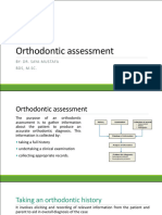 9th Lecture Orthodontic Assessment