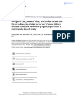 Analgesic Use Parents Clan and Coffee Intake Are Three Independent Risk Factors of Chronic Kidney Disease in Middle and Elderly Aged Population A