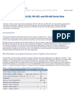 Selecting and Using RS-232, RS-422, and RS-485 Serial Data Standards