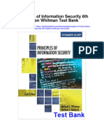 Principles of Information Security 6th Edition Whitman Test Bank