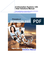 Principles of Information Systems 12th Edition Stair Solutions Manual