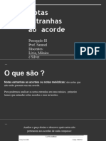 Notas Estranhas Ao Acorde - Percepção