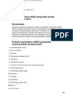 WHO, GMP Annex 6 - Sterile Pharmaceutical Products