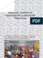 De Los Enfoques, Propositos, y Finalidades de La Educacion Preescolar Clase 4