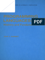 Sammet - Programming Languages - History and Fundamentals