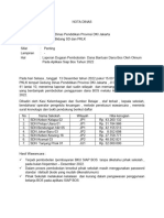 Nota Dinas Pembobolan SIAP BOS TH 2022