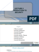 Lecture 2 - Introduction To Security