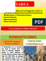 Romanticismo, Realismo y Modernismo