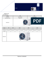 Technical Specification of Heat Pumps Electrolux